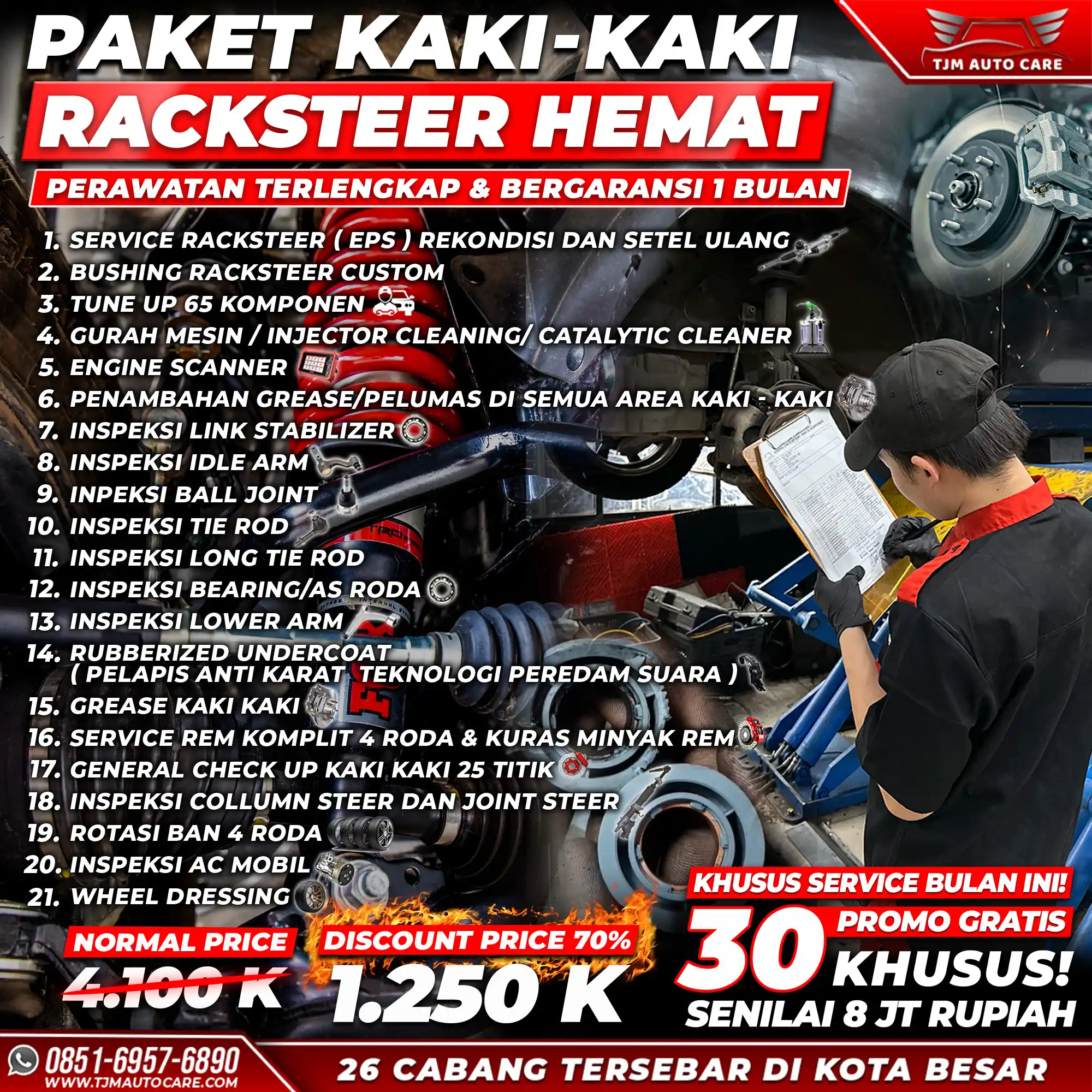 Kaki-Kaki Racksteer Hemat